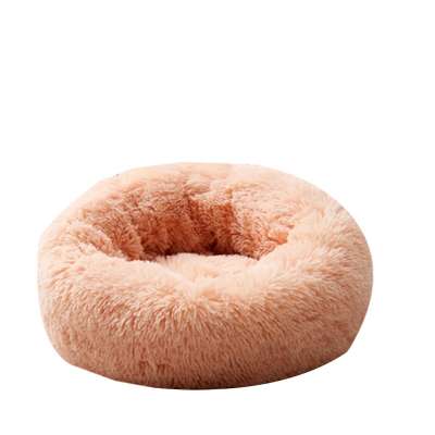 Kingtale Calming Anti Anxiety Soft Plush Round pet Bed for Cats and Dogs