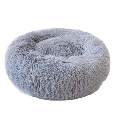 Kingtale Donut Cuddler Soft Plush Round Washable Removable cover Dog cat Bed