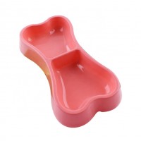 Kingtale bone shape Wholesale Plastic Pet Dog Bowl Food Feeder