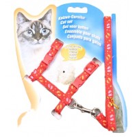 Kingtale Adjustable Outdoor Walking Escape Proof pet collar Cat Harness and Leash Set for Kitty