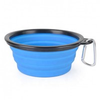 Kingtale New Design Small Size Portable Outdoor Silicone Collapsible Pet Cat Dog Food Water Feeding Bowl