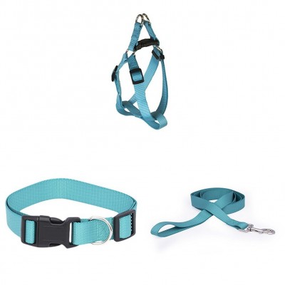 Kingtale Nylon No-pull Dog Harness, Leash,Collar Set Front Lead for Easy Training Walking Climbing and Hiking